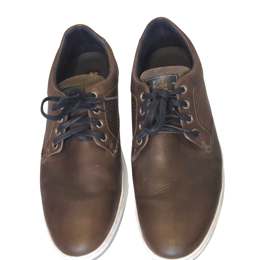 Bullboxer‎ Delany Mens Brown Leather Sneakers Low Top Lace Up Shoes Size 11 44